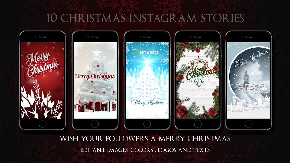 10 Instagram Christmas Stories Videohive 22994870 After Effects Image 4