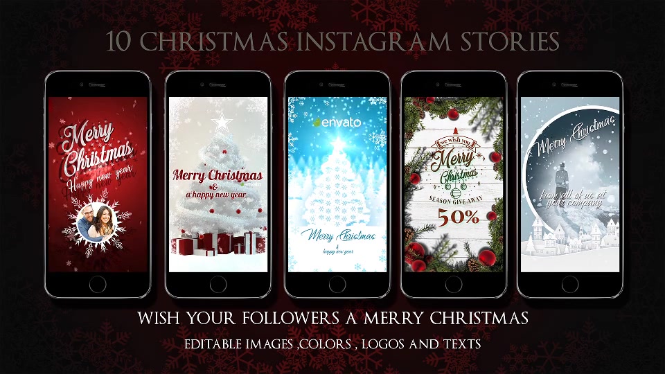 10 Instagram Christmas Stories Videohive 22994870 After Effects Image 5