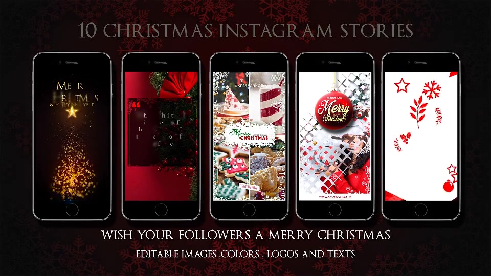 10 Instagram Christmas Stories Videohive 22994870 After Effects Image 7