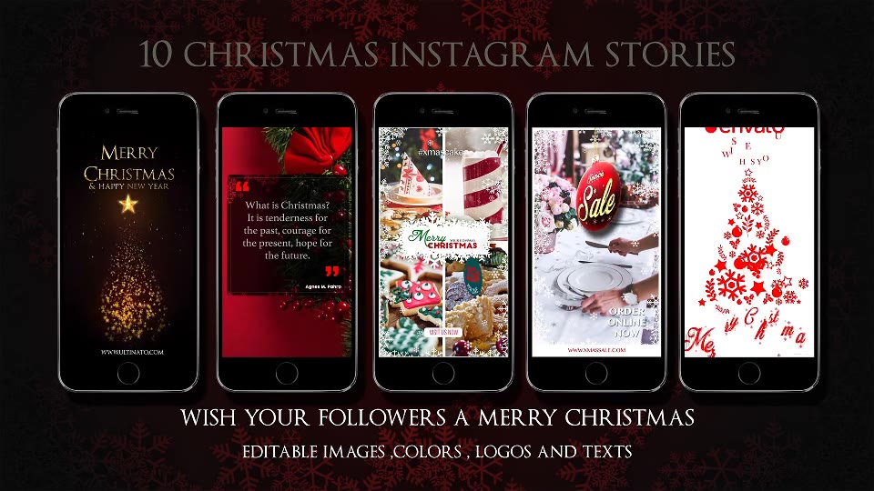 10 Instagram Christmas Stories Videohive 22994870 After Effects Image 8