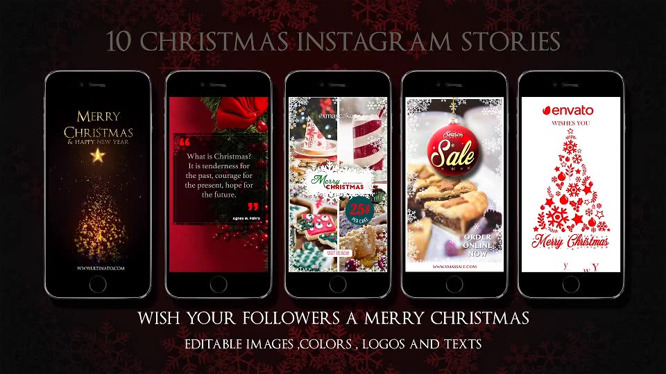 10 Instagram Christmas Stories Videohive 22994870 After Effects Image 9