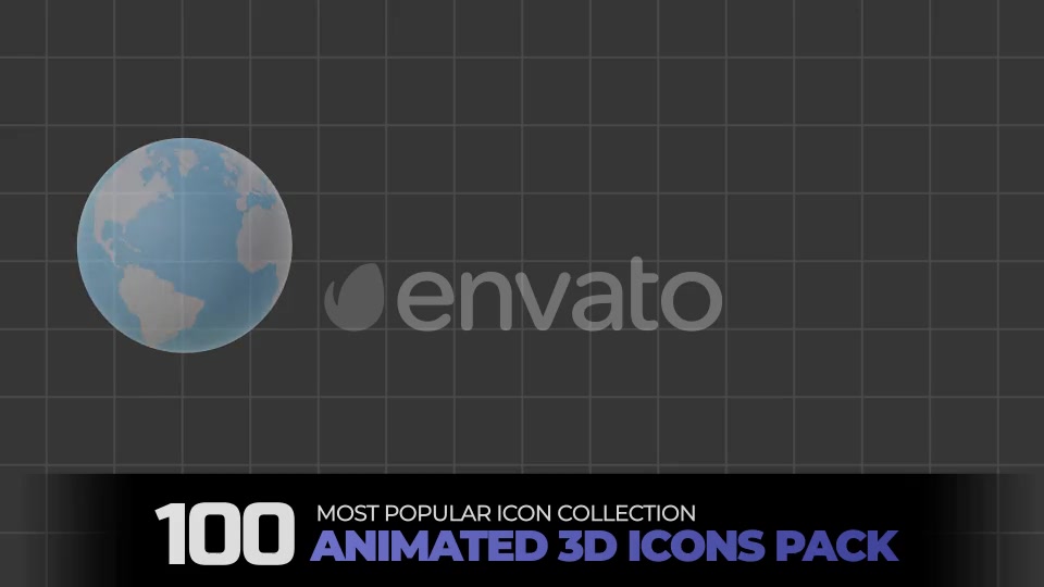 100 Animated 3D Icons Pack Videohive 24240318 Motion Graphics Image 13