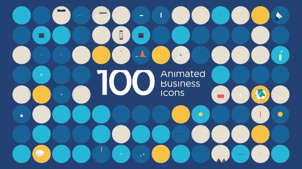 100 Animated Business Icons - Download Videohive 10707226