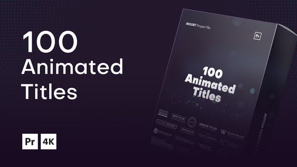 100 Animated Titles for Premiere Pro - Videohive 36545096 Download