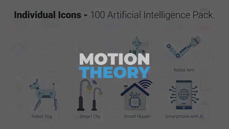100 Artificial Intelligence Icons Videohive 26105034 After Effects Image 12