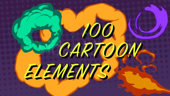 100 Cartoon Elements - 13725206 Download Videohive