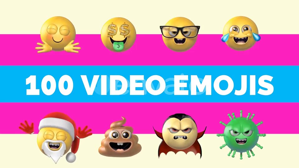 100 Classic And New Emojis Videohive 29840105 Motion Graphics Image 2