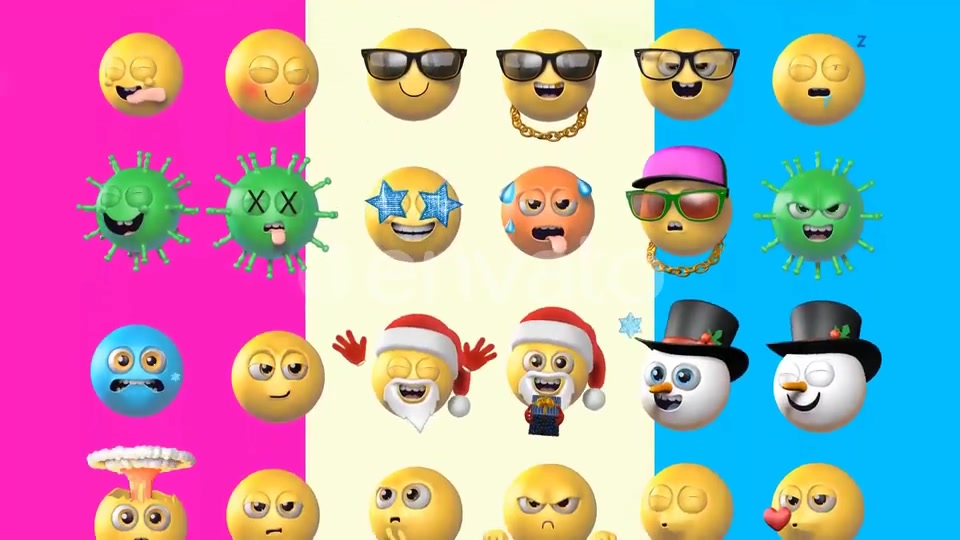 100 Classic And New Emojis Videohive 29840105 Motion Graphics Image 7
