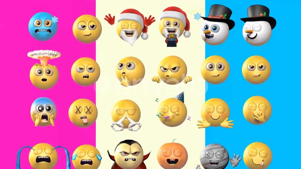 100 Classic And New Emojis Videohive 29840105 Motion Graphics Image 8