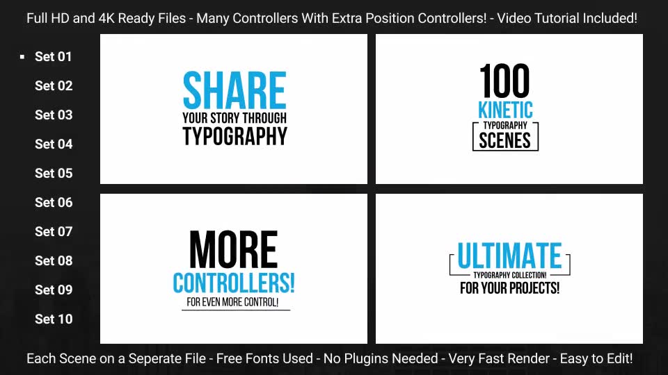 100 Clean & Minimal Kinetic Typography Videohive 20305448 After Effects Image 2