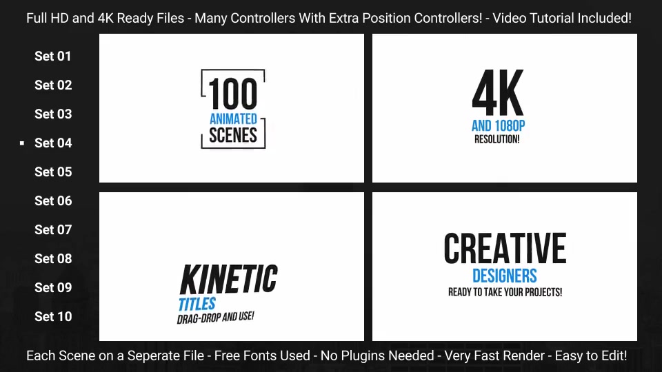 100 Clean & Minimal Kinetic Typography Videohive 20305448 After Effects Image 5
