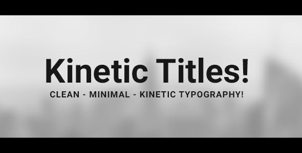 100 Clean & Minimal Kinetic Typography - 20305448 Download Videohive