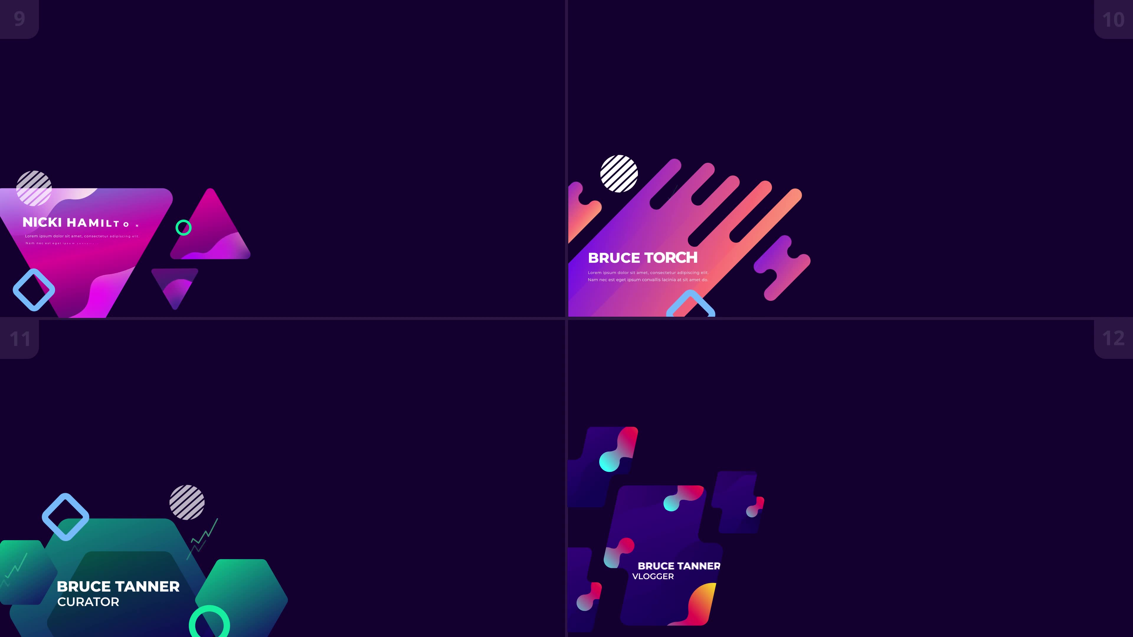 100 Colorful Lower Thirds | After Effects Videohive 35584463 After Effects Image 5