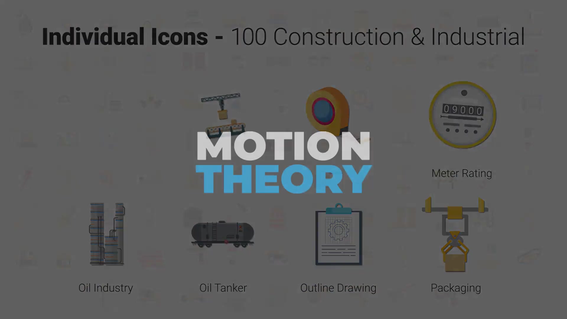 100 Construction & Industrial Icons Videohive 29150290 After Effects Image 12