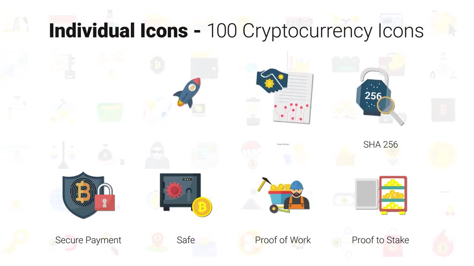 100 Crypto Currency Icons Videohive 33160216 After Effects Image 6