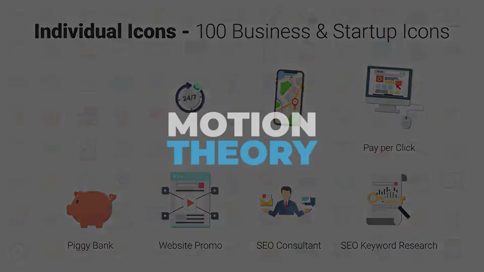 100 Digital Marketing & E Commerce Icons Videohive 28780374 After Effects Image 12