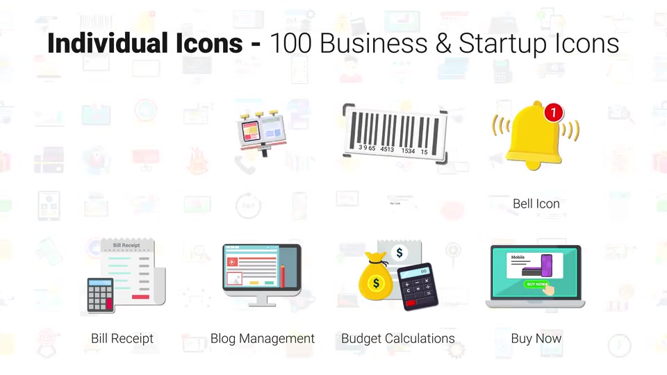 100 Digital Marketing & E Commerce Icons Videohive 28780374 After Effects Image 6