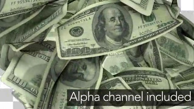 $100 Dollar Bills Flying Around Realistically - Download Videohive 3096200