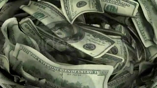 $100 Dollar Bills Flying Around Realistically - Download Videohive 3096200