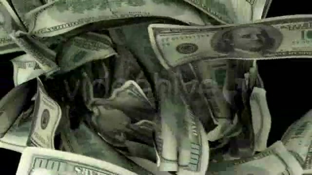 $100 Dollar Bills Flying Around Realistically - Download Videohive 3096200