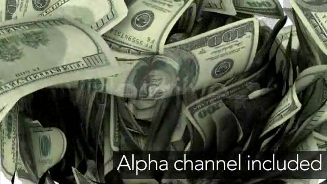 $100 Dollar Bills Flying Around Realistically - Download Videohive 3096200