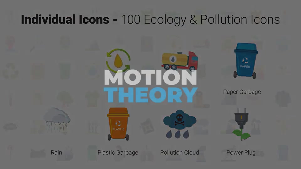 100 Ecology & Pollution Icons Videohive 32280155 After Effects Image 12
