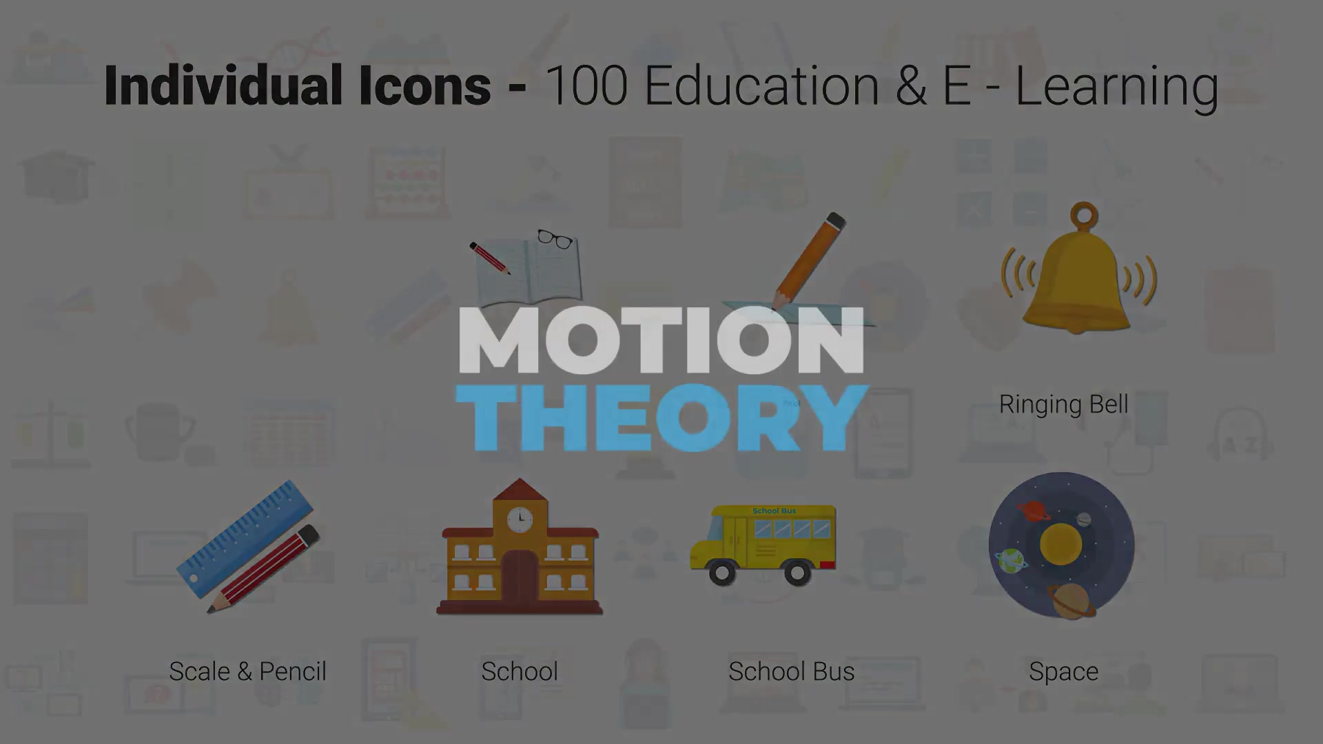 100 Education & E Learning Icons Videohive 33159957 After Effects Image 12