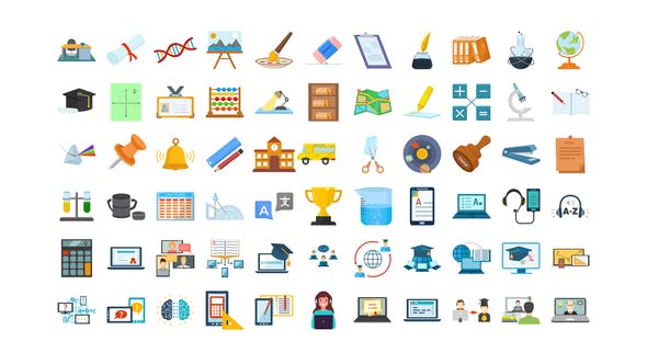 100 Education & E Learning Icons - 33159957 Download Videohive