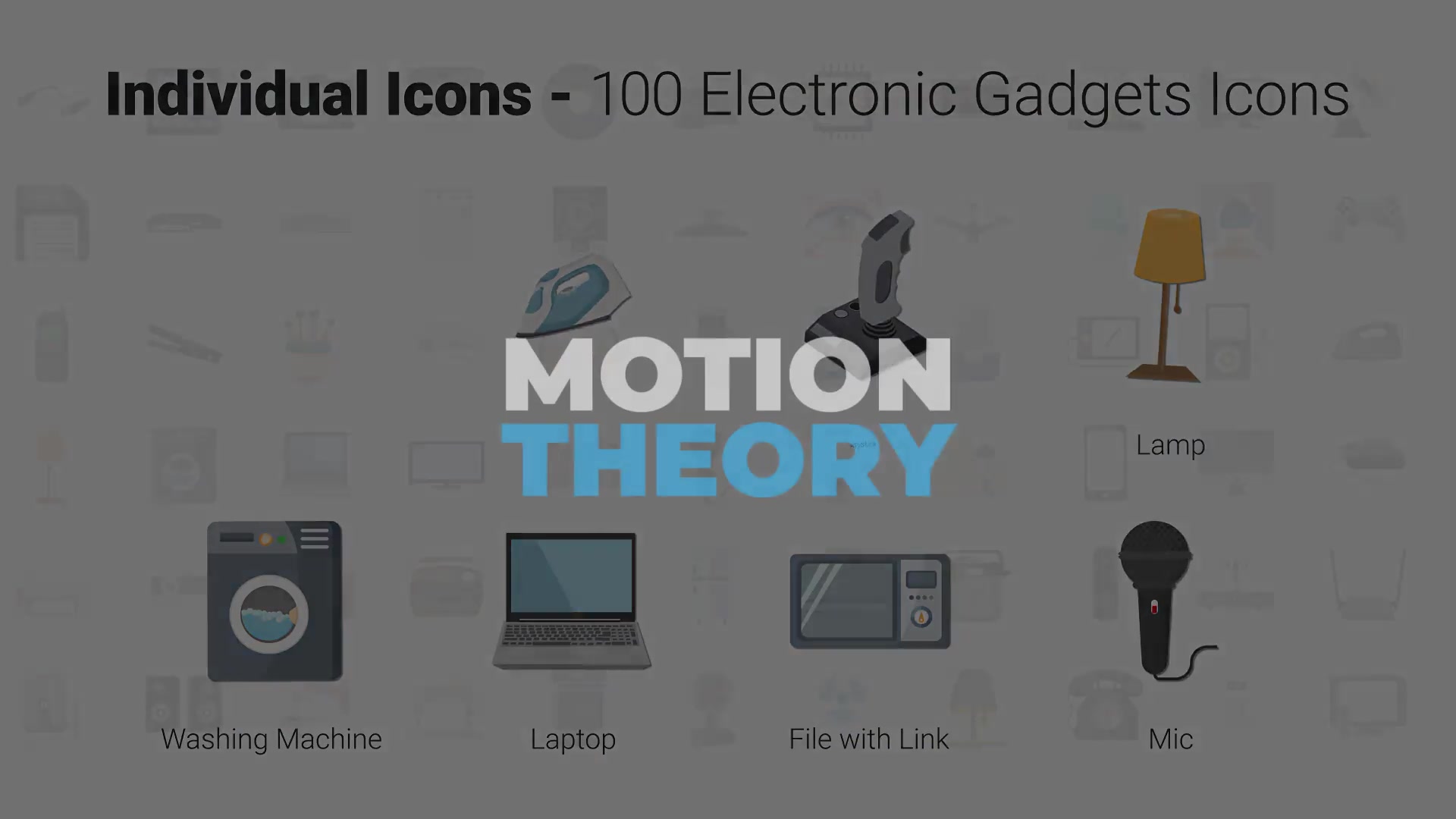 100 Electronic Gadgets Icons Videohive 29840386 After Effects Image 12