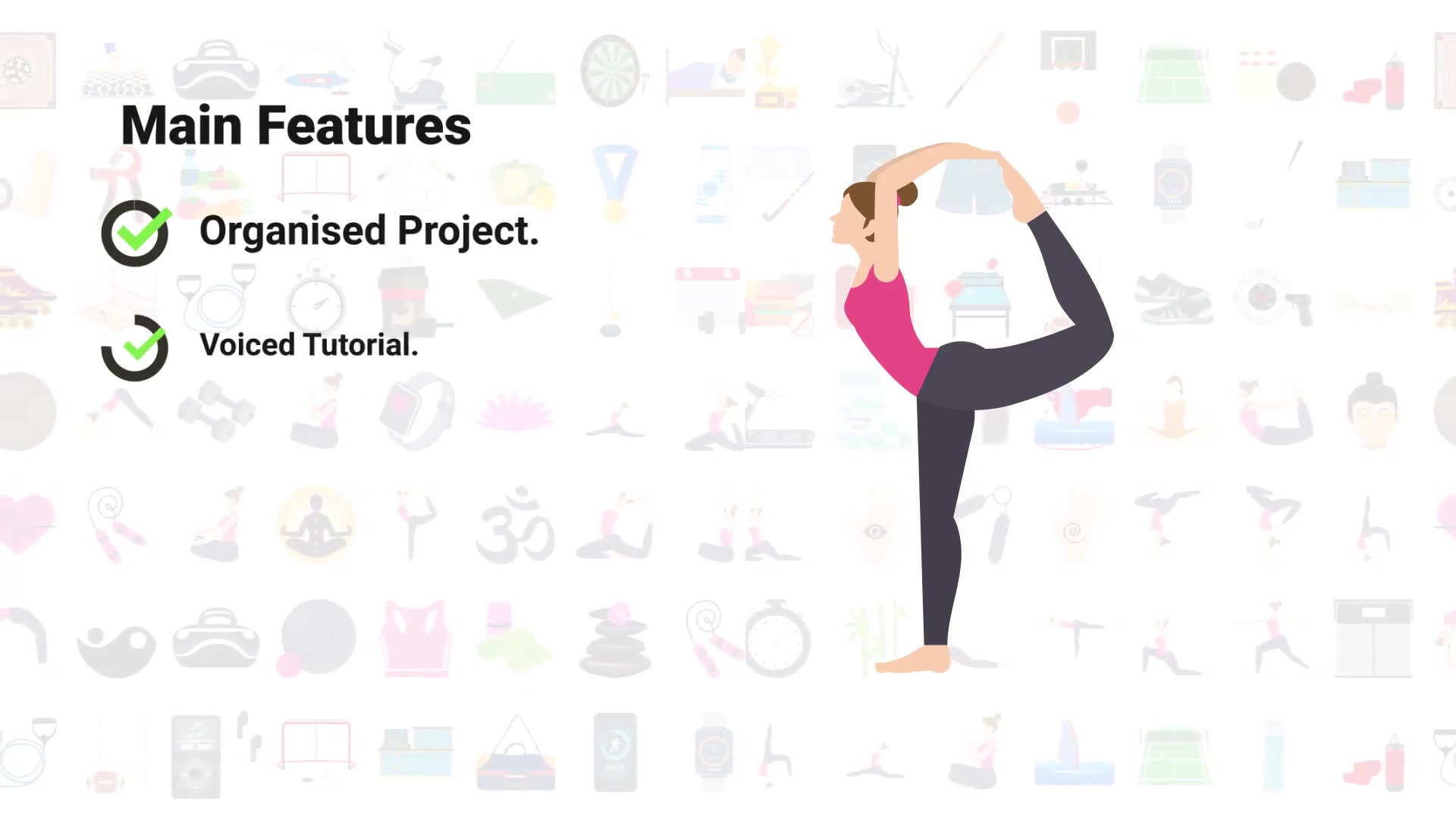 100 Exercise & Fitness Icons Videohive 32265740 After Effects Image 4