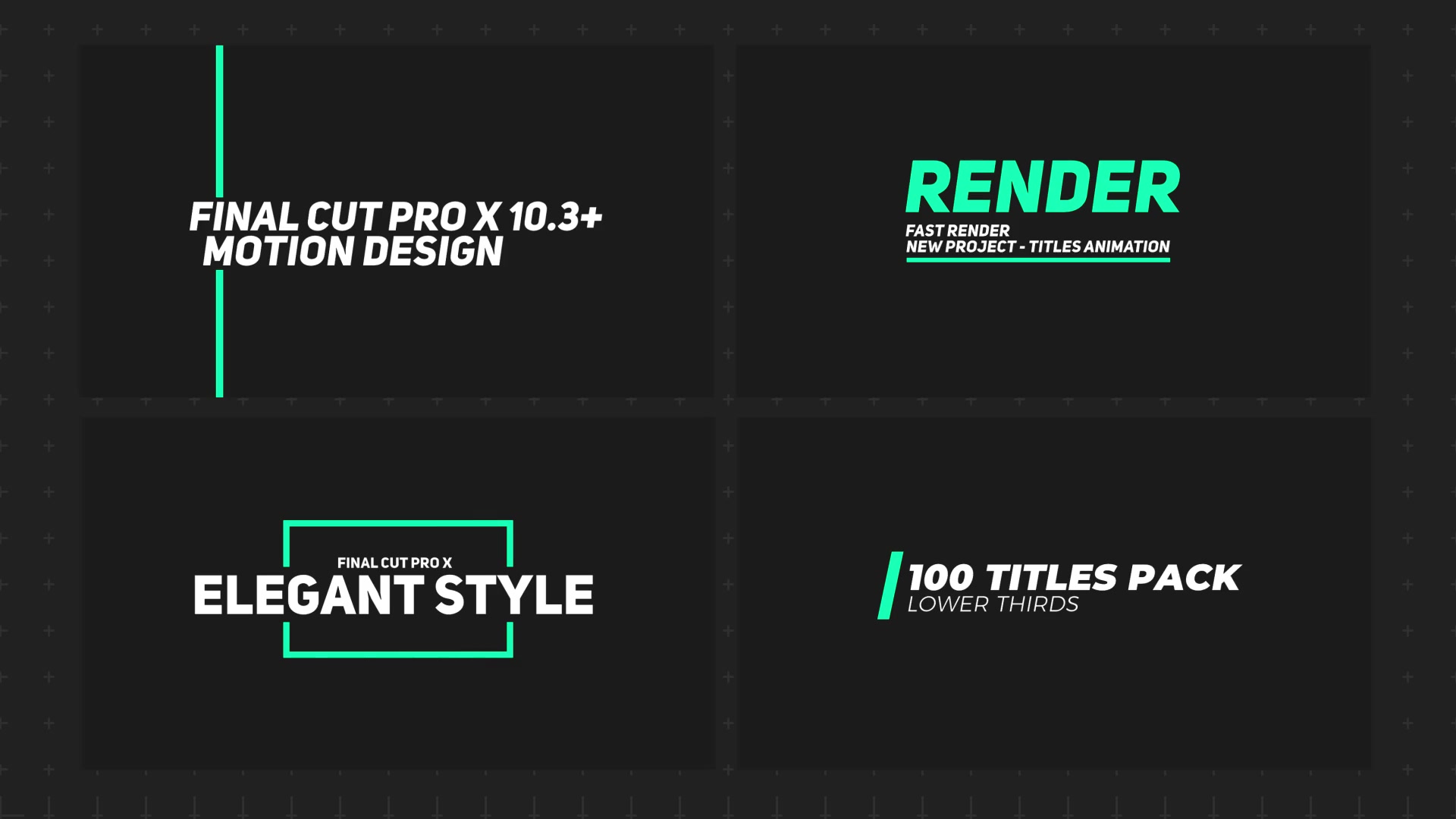 100 FCPX Titles - Download Videohive 22400035