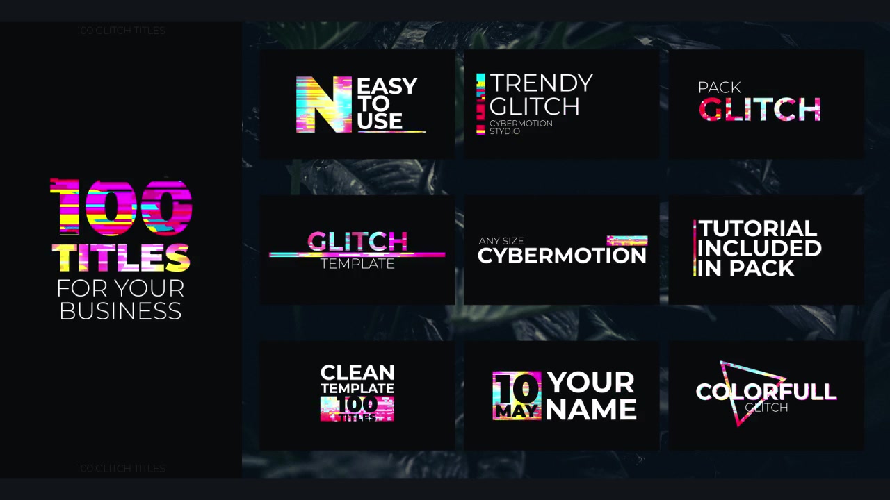 100 Glitch Titles Videohive 23022174 After Effects Image 6