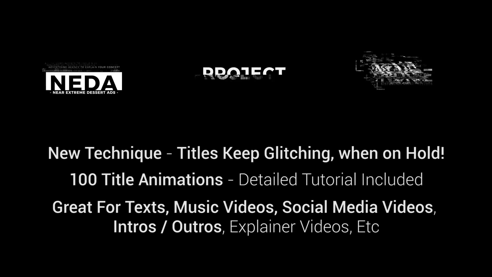 100 Glitch Titles │ After Effects Version Videohive 23111204 After Effects Image 7