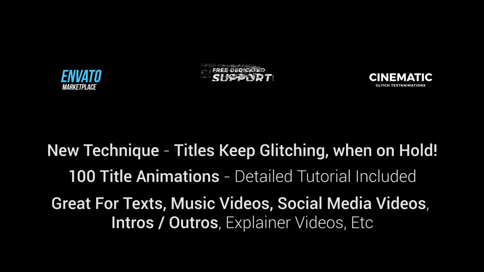 100 Glitch Titles │ After Effects Version Videohive 23111204 After Effects Image 8