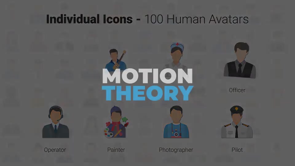 100 Human Avatars Icons Videohive 33169604 After Effects Image 12