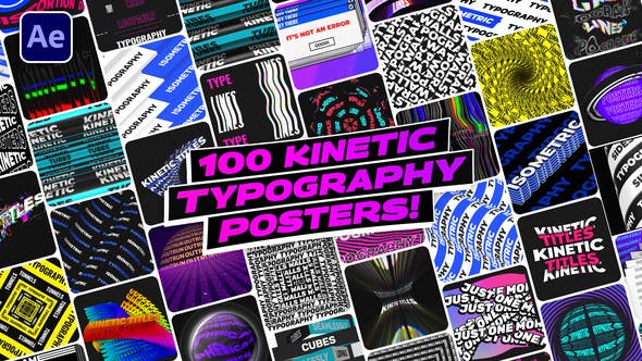 100 Kinetic Typography Posters | After Effects - Download 33732559 Videohive