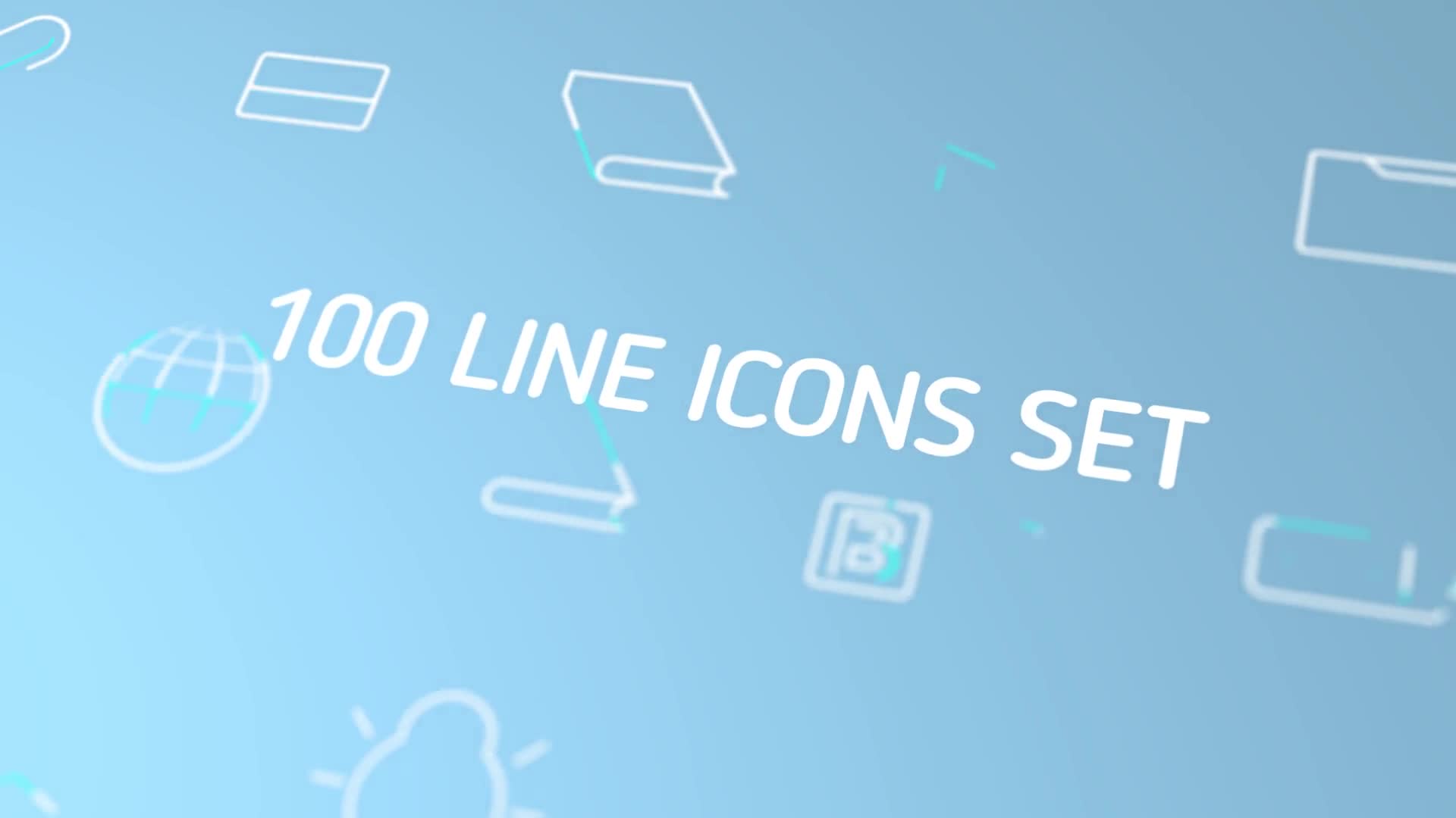 100 line Icons Set - Download Videohive 19923803