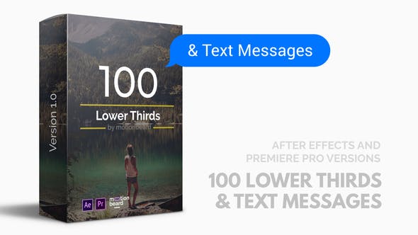 100 Lower Thirds and Messages for Premiere Pro & After Effects - Videohive 21852318 Download