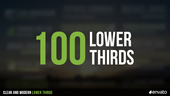 100 Lower Thirds - Download Videohive 17408181