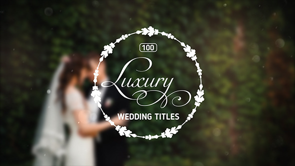 100 Luxury Wedding Titles - Download Videohive 12245773