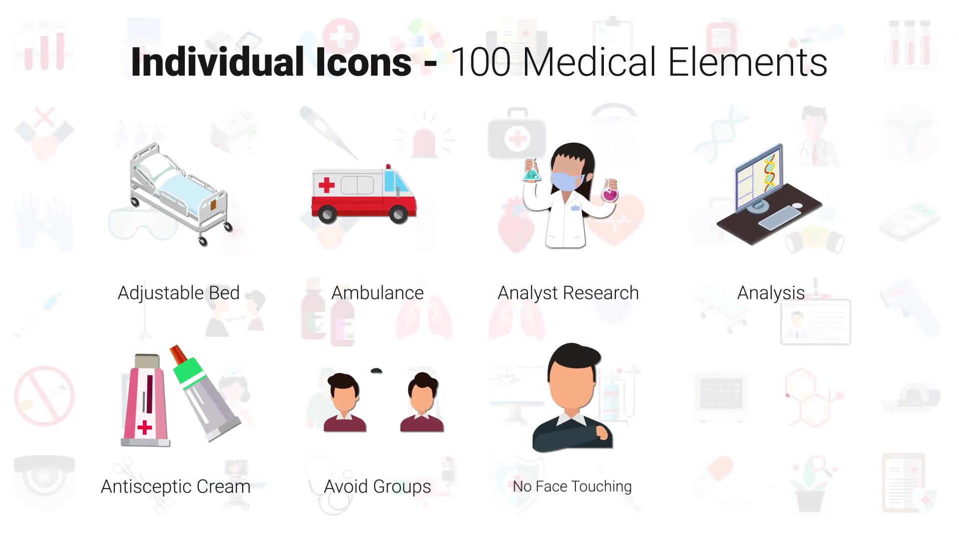 100 Medical Elements Videohive 29901814 After Effects Image 5