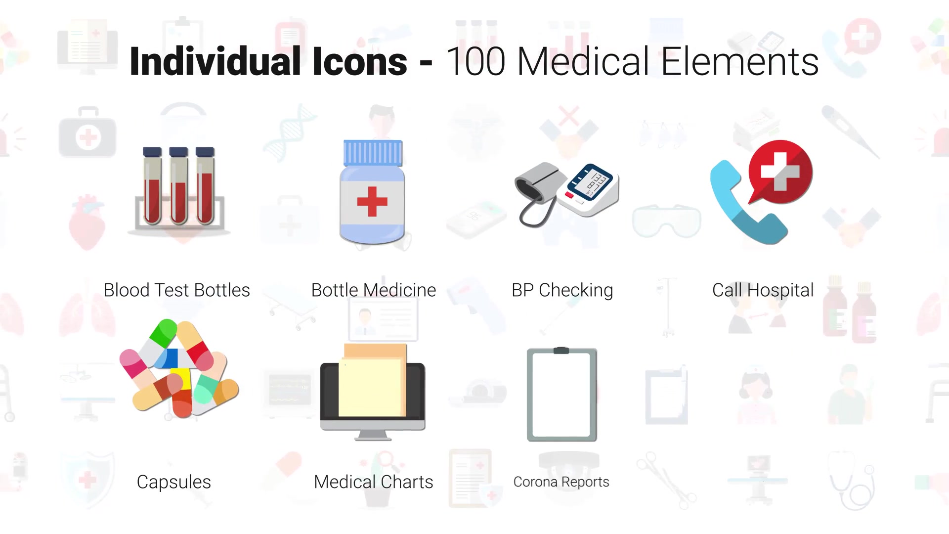 100 Medical Elements Videohive 29901814 After Effects Image 8
