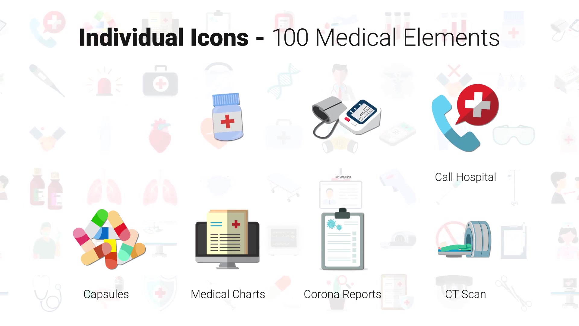 100 Medical Elements Videohive 29901814 After Effects Image 9