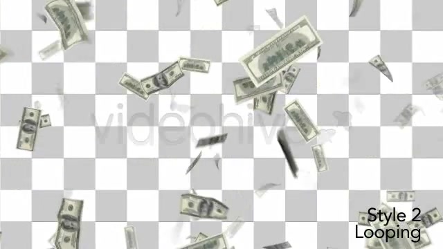 $100 Money Bills Raining Down From Top to Bottom Videohive 4246884 Motion Graphics Image 10