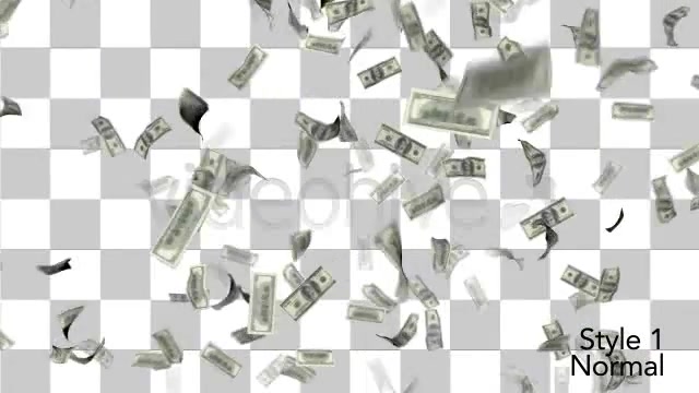 $100 Money Bills Raining Down From Top to Bottom Videohive 4246884 Motion Graphics Image 5