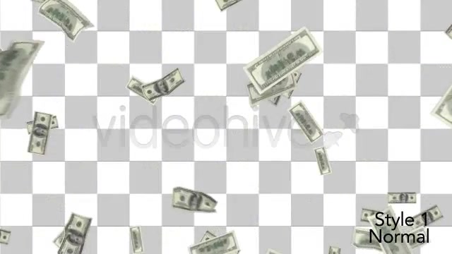 $100 Money Bills Raining Down From Top to Bottom Videohive 4246884 Motion Graphics Image 7