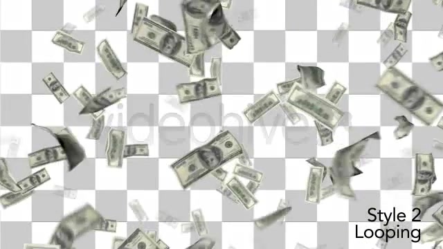 $100 Money Bills Raining Down From Top to Bottom Videohive 4246884 Motion Graphics Image 9