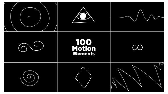 100 Motion Elements Pack - 18896187 Download Videohive