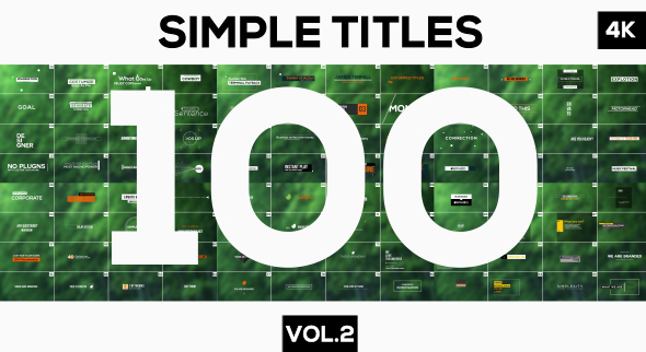 100 Motion Titles and Lowerthirds Vol.2 - Download Videohive 15506926