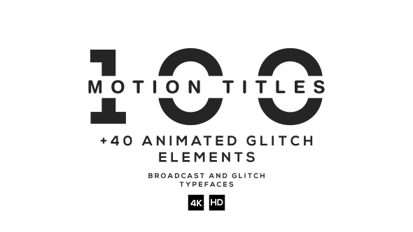 100 Motion Titles - Download Videohive 16895435